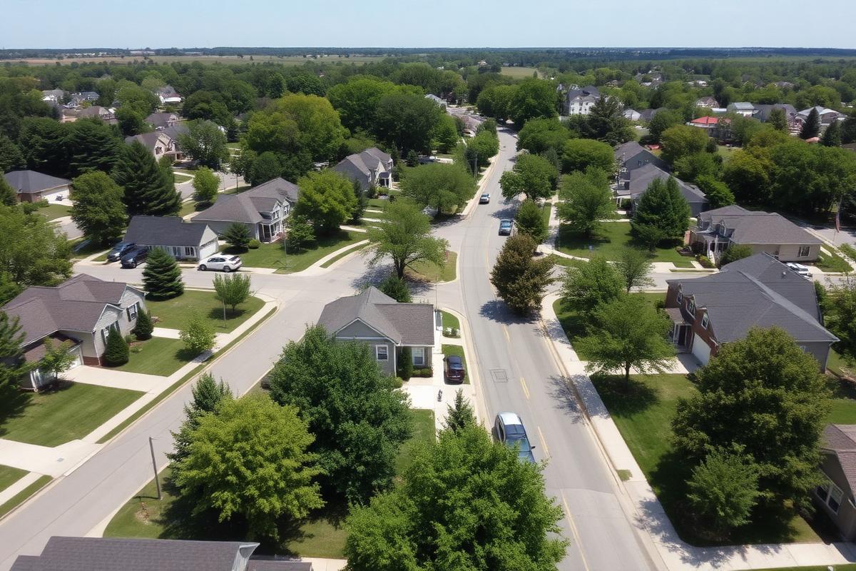 Neighborhood in Covington, Kentucky served by Countrywide Dumpster Rental